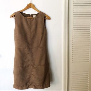 Faux Suede retro mini dress